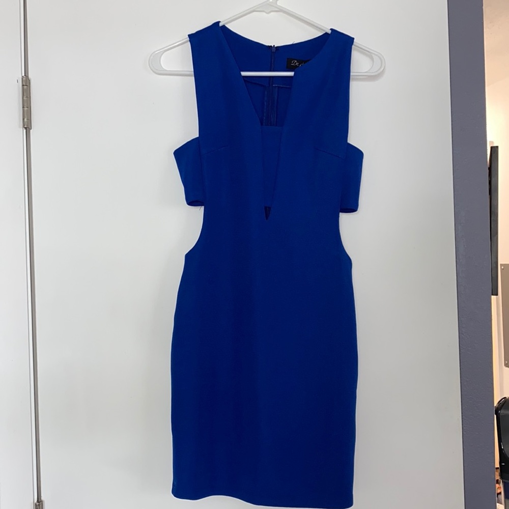 Blue mini dress